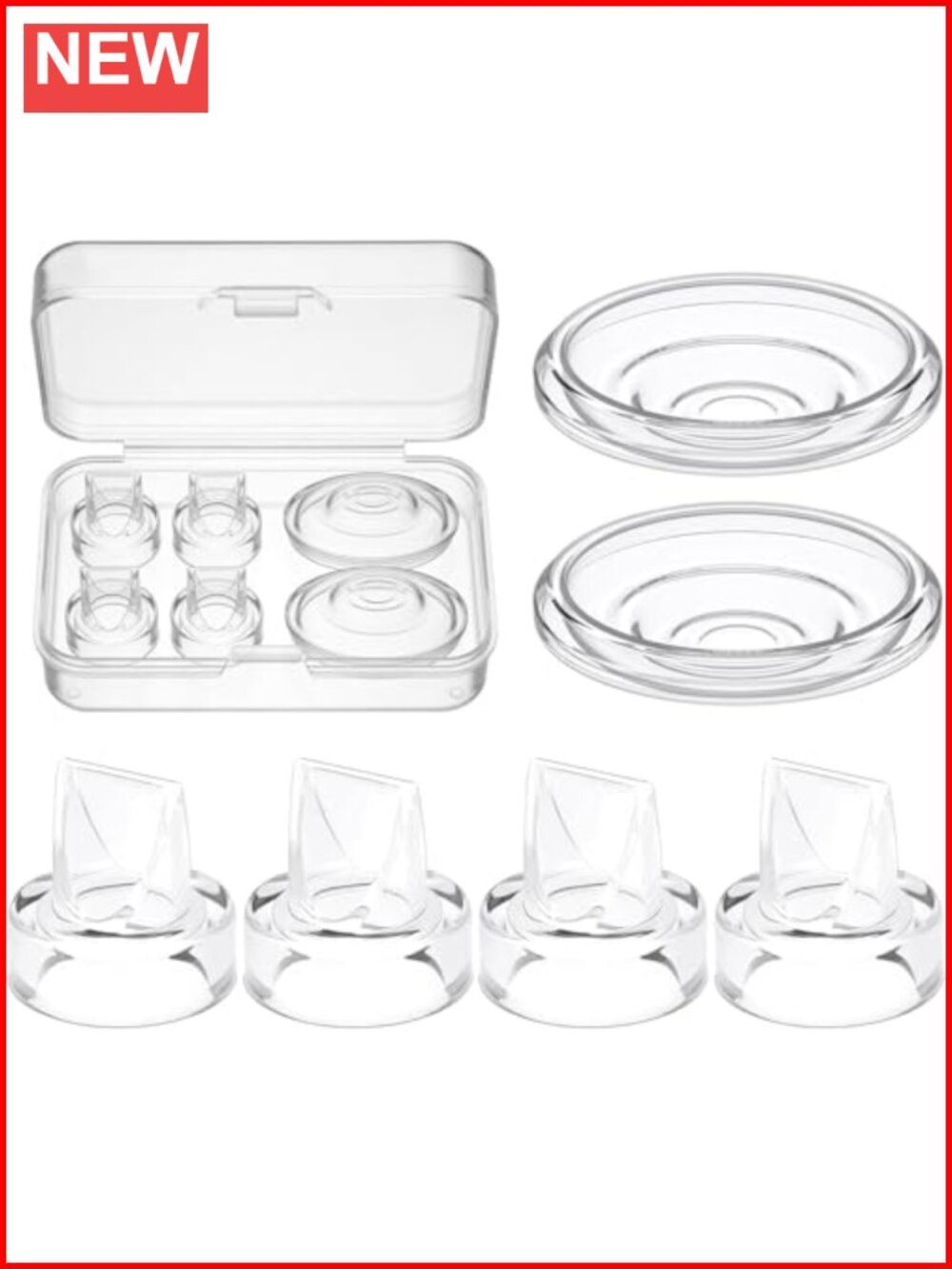BPA-Free Silicone Duckbill Valves & Diaphragms Replacement Parts for Wearable
